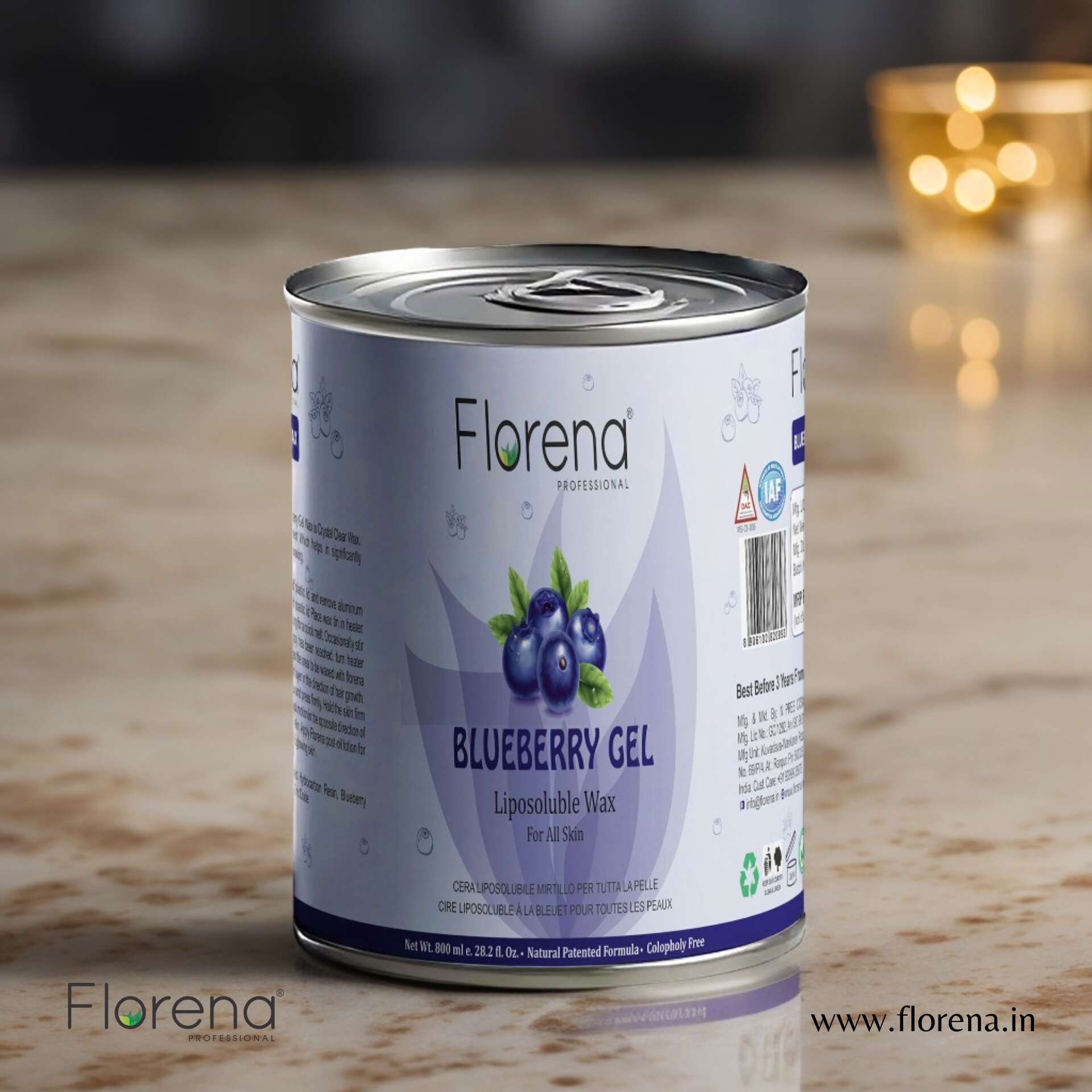 Florena Blueberry-Gel Liposoluble Wax